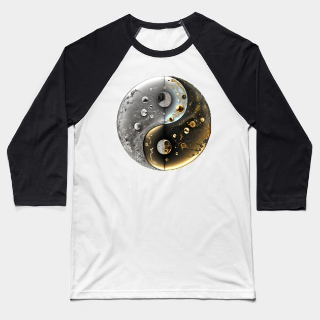 Gold and Silver Baseball T-Shirt by aicharactersart